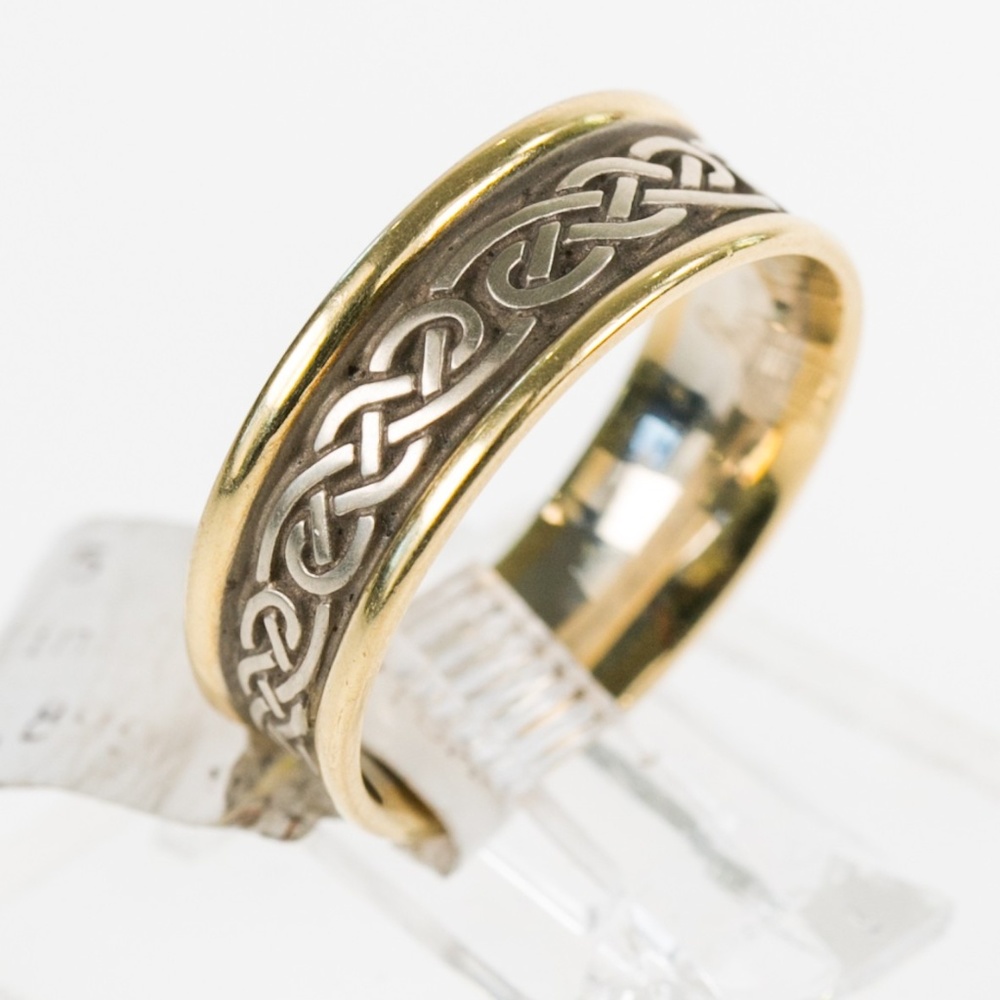 14K Yellow and White Gold Band, Studio 311, NEW